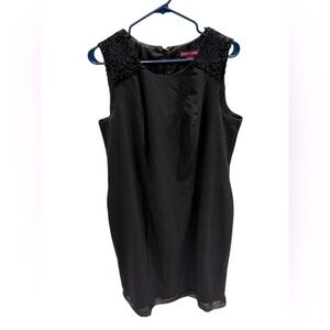 JESSICA LONDON TANK DRESS LACE SHOULDERS COCKTAIL SIZE 16